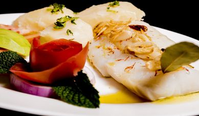 Restaurante Casa Tomás pescado con verduras