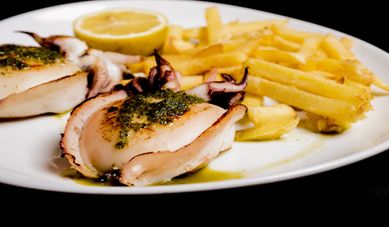 Restaurante Casa Tomás pollo con papas 