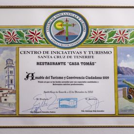 Restaurante Casa Tomás premios 8